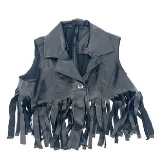 🚨Frayed Rocker Tattered Sleeveless Vest Halloween Costume